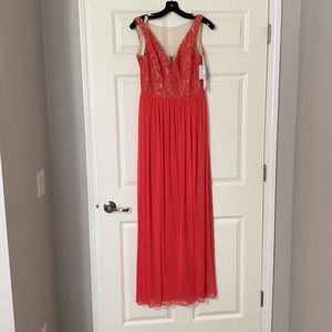 Guava colored Bridesmaid/Prom Dress